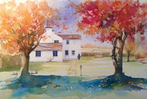 House with Trees - House Portrait